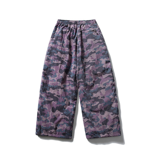 Herren Locker geschnittene Ripstop-Freizeithose mit Camouflage-Muster und elastischem Kordelbund Shop Nory