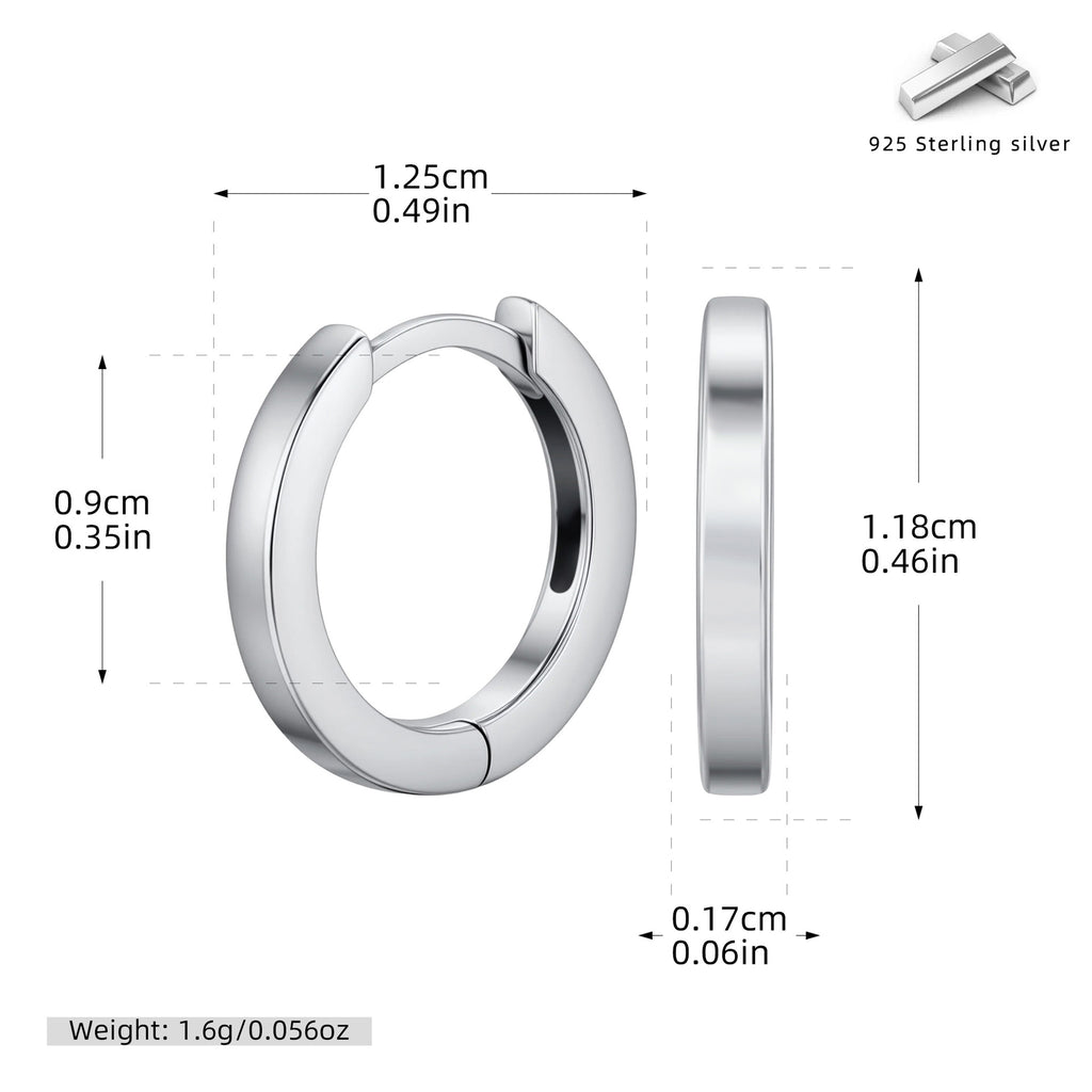 Damen Creolen mit modernem geschwungenem Design aus hochwertigem 925 Sterling Silber Shop Nory