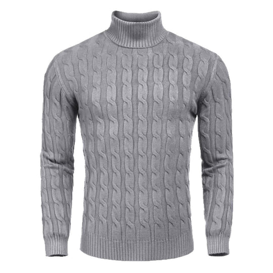 Herren Feinstrickpullover mit hohem Kragen