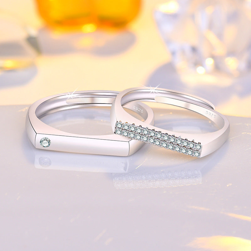 Damen eleganter Zirkonia-Besatz Ring Shop Nory