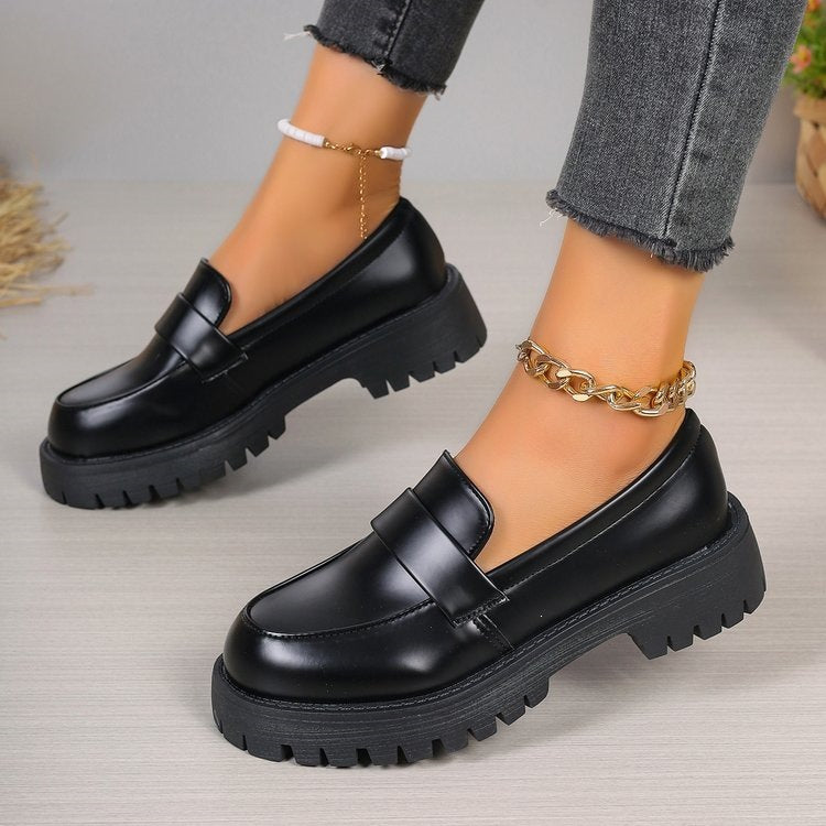Damen klassische Loafer mit rutschfester Sohle