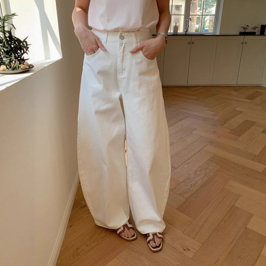 Damen Weite Baumwollhose Shop Nory