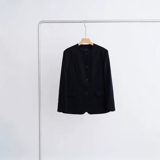 Damen Modischer Blazer mit einfachem Kragen Shop Nory