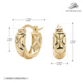 Damen Kreolen mit modernem, geschwungenem Design aus hochwertigem 925 Sterling Silber Shop Nory