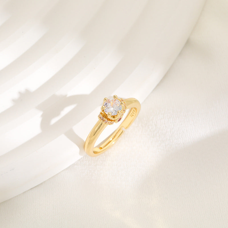 Damen Ring mit funkelndem Zirkonia Shop Nory