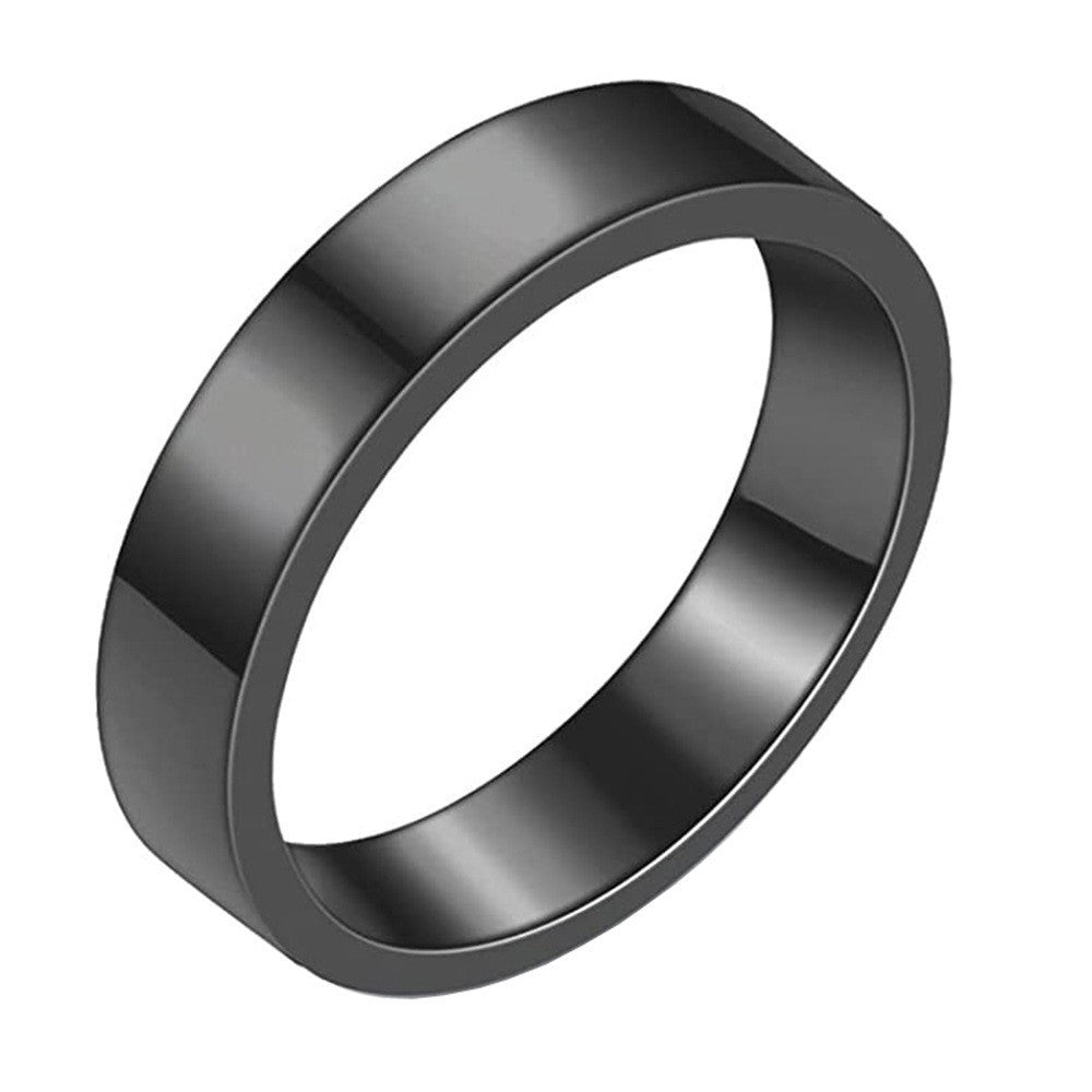 Herren Ring mit hochglänzender, minimalistischer Edelstahloberfläche Shop Nory
