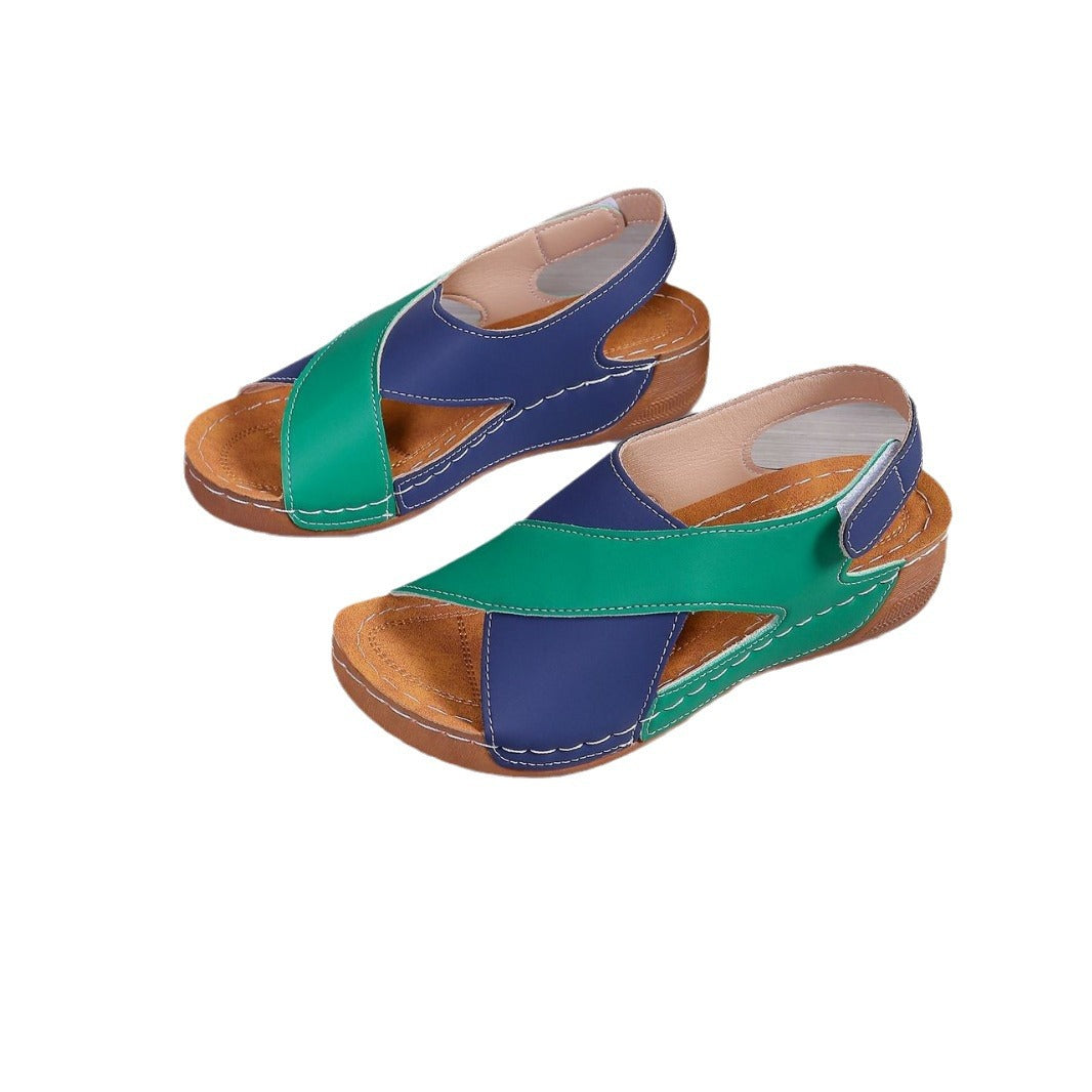 Damen modische Sandalen mit verstellbarem Riemen und anatomischem Fußbett Shopnory
