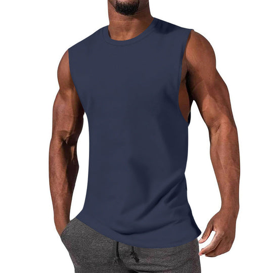 Herren ärmelloses Sport-Tanktop aus atmungsaktiver Baumwolle mit modernem Schnitt