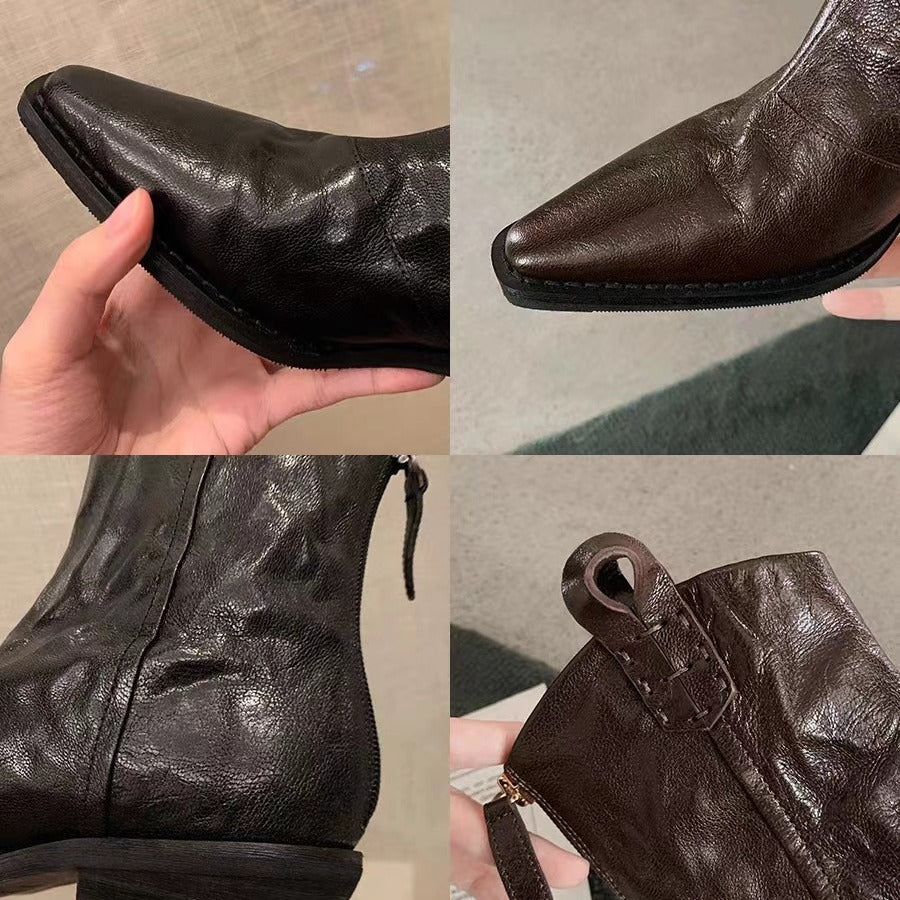 Herren Western-Stiefelette mit spitzer Kappe und Zugschlaufen Shop Nory