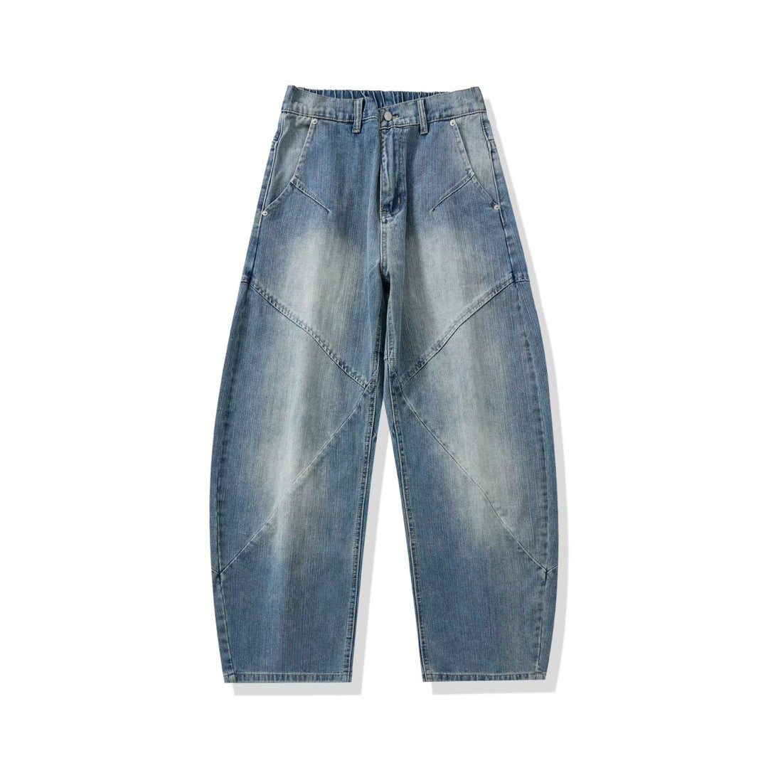 Damen Hochtaillierte Relaxed-Fit Jeanshose mit dekorativen Teilungsnähten und großzügigen Eingrifftaschen Shop Nory