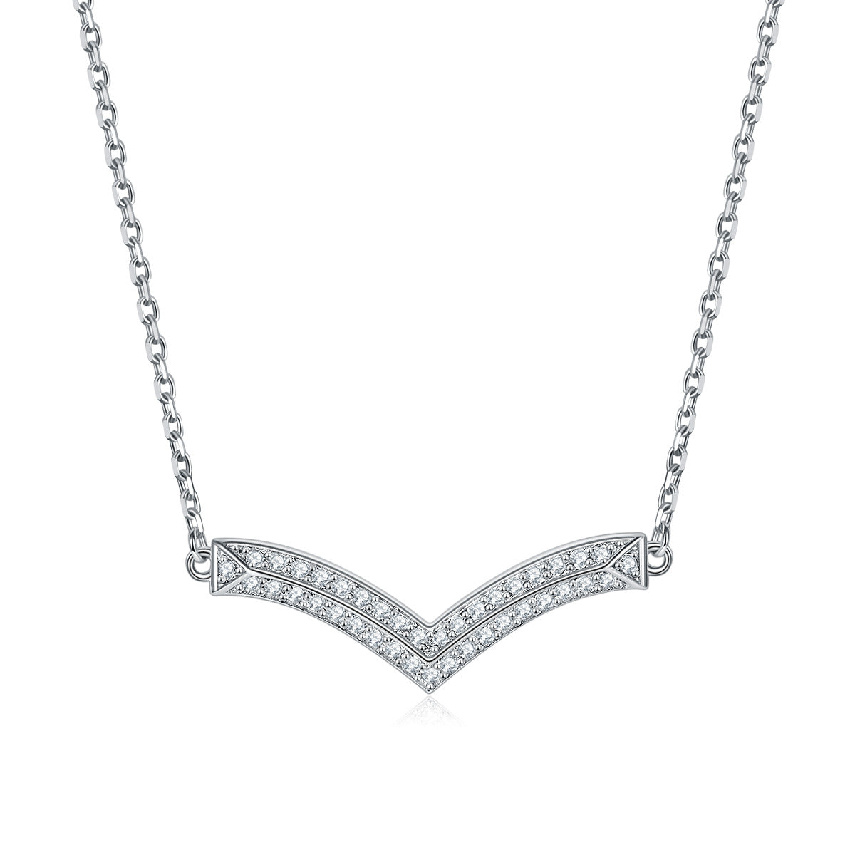 Damen Anhänger mit edlem Tropfen-Design und funkelnden Zirkonia-Elementen Shop Nory
