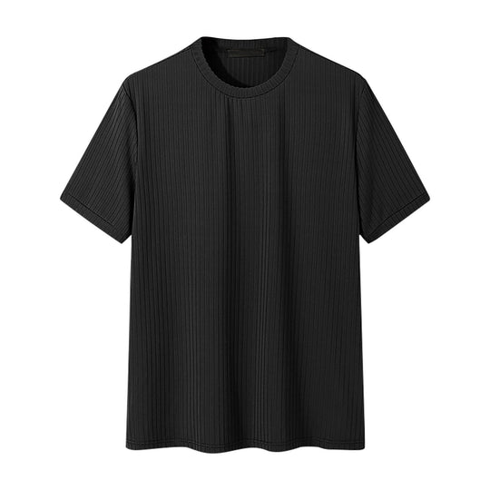 Unisex nan geripptes weit geschnittenes T-Shirt aus Baumwollmix