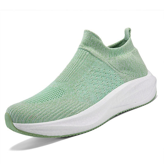 Damen Strick-Slip-On Sneaker mit nahtlosem Elastikschaft und dämpfender Plateau-Sohle Shop Nory