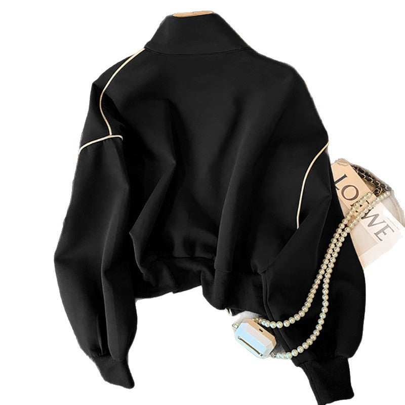 Damen Modische Cropped-Jacke mit Taschen Shop Nory