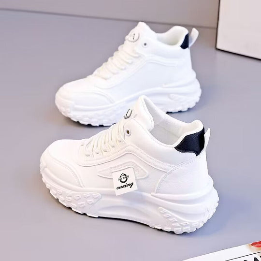 Damen Sportliche High-Top Sneakers mit dämpfender Sohle und robuster Profilierung