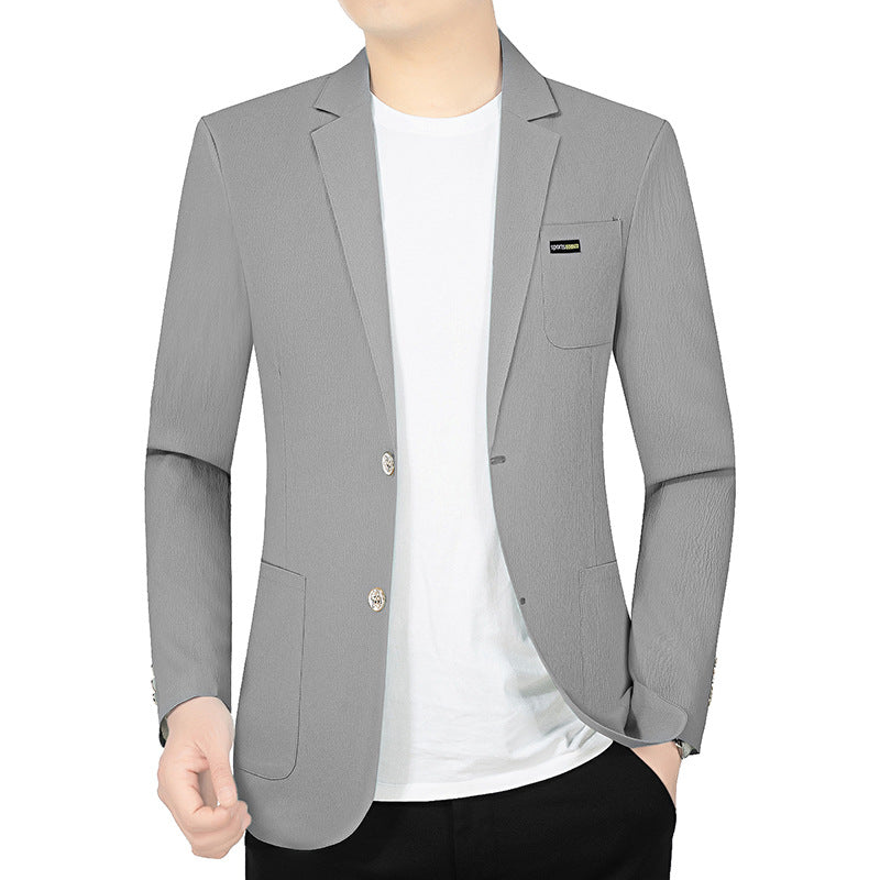 Herren Modernes Stretch Business-Sakko mit schmalem Schnitt und aufgesetzten Taschen Shop Nory