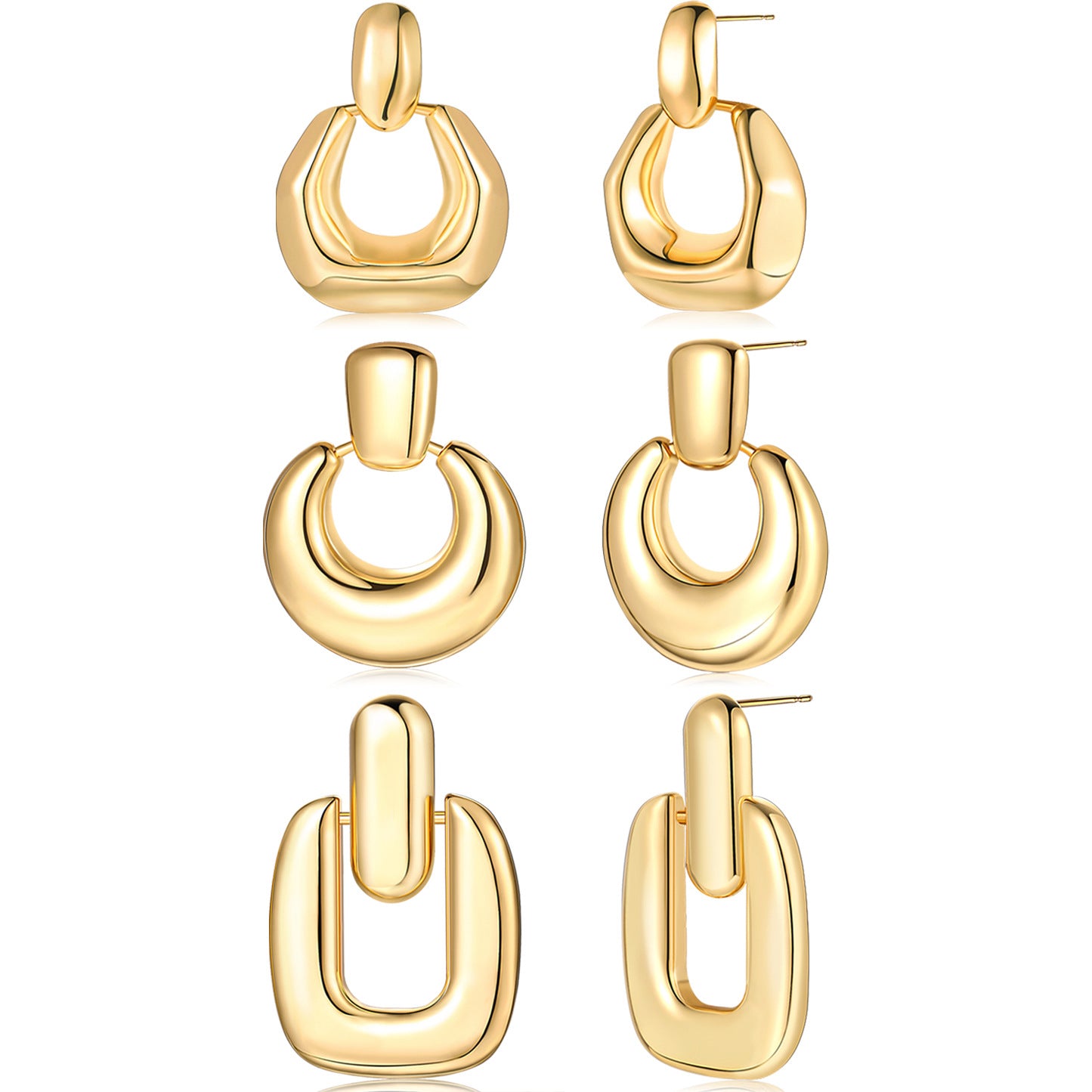 Damen Ohrstecker Set mit modernen und extravaganten Designs Shop Nory