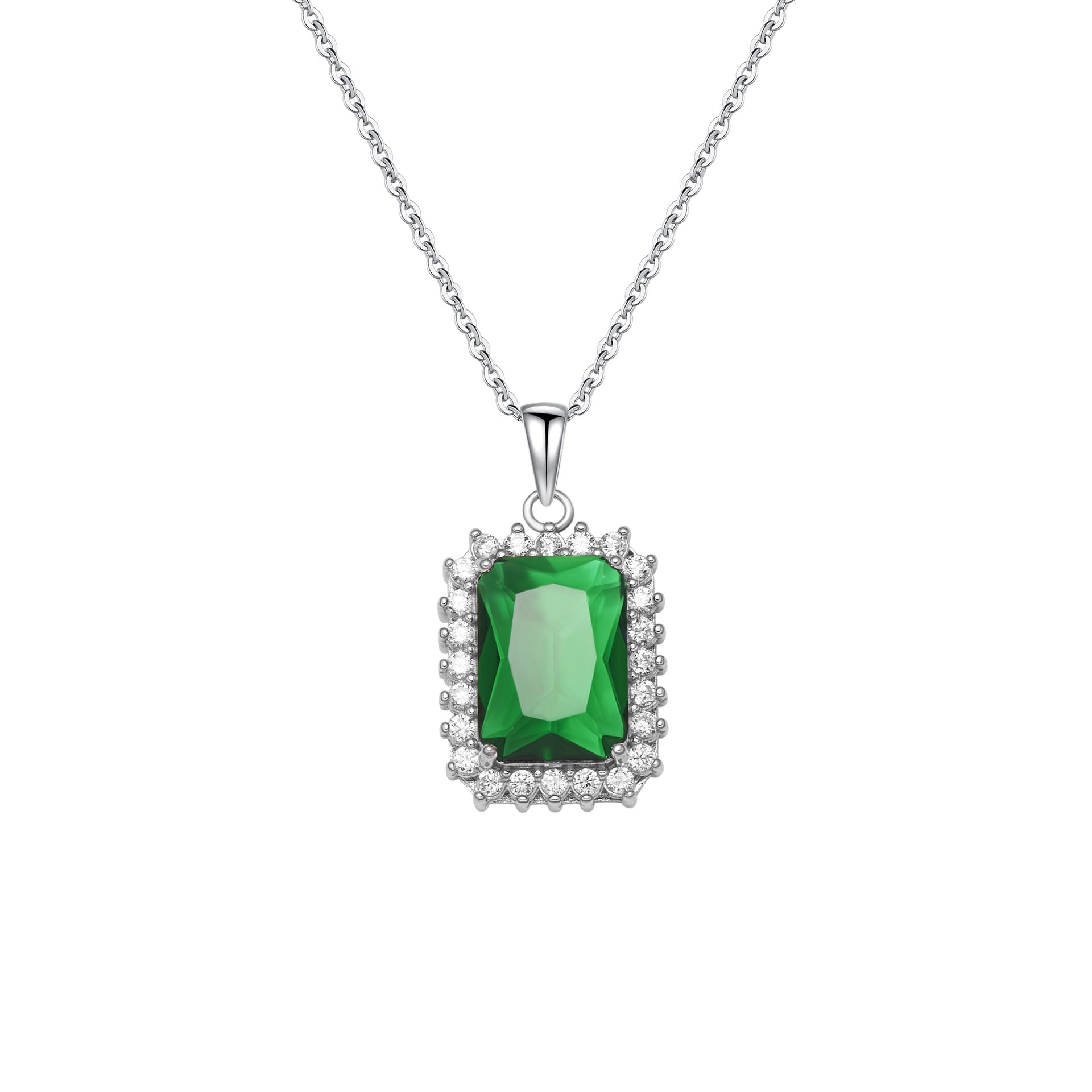 Damen Halskette mit kunstvollem Edelstein-Anhänger Shop Nory