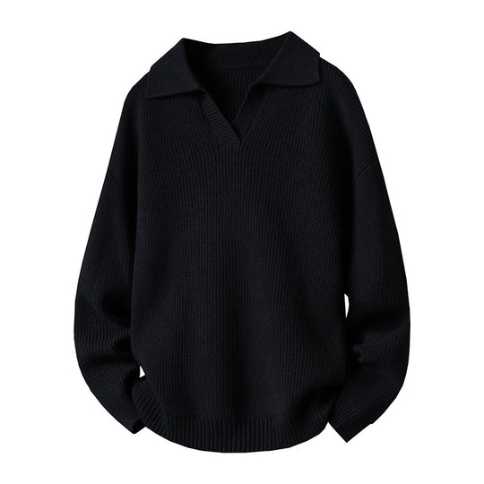 Damen Oversized Pullover mit Kragen Shop Nory