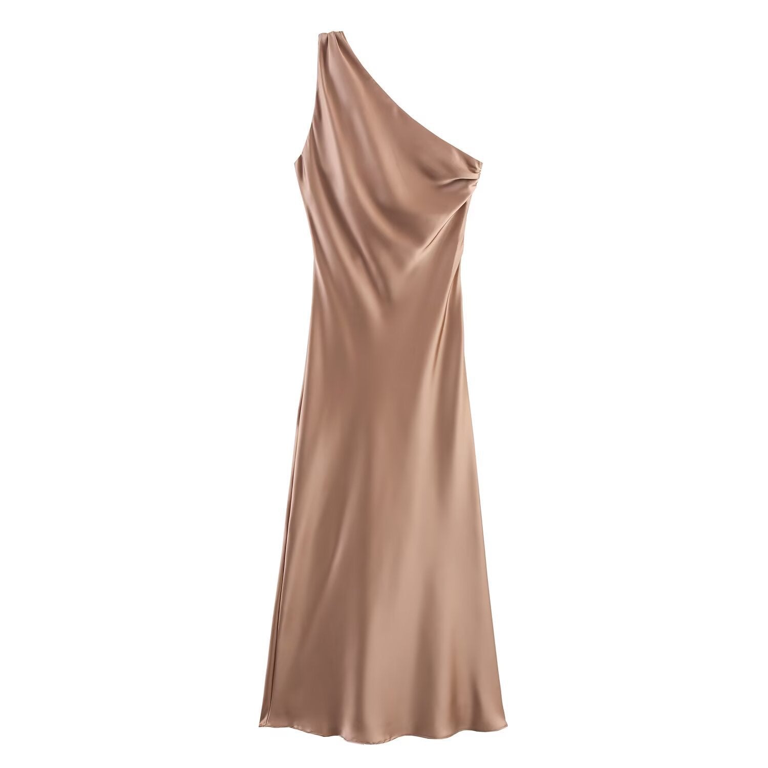 Damen Dekoratives Seidenkleid Shopnory