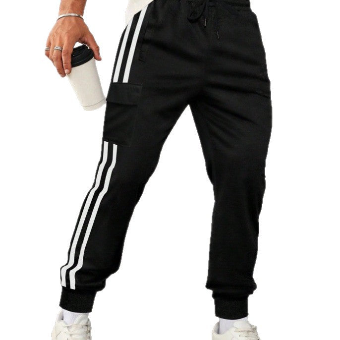 Herren Utility-Jogginghose mit aufgesetzter Känguru-Tasche und breiten Kordeln Shop Nory