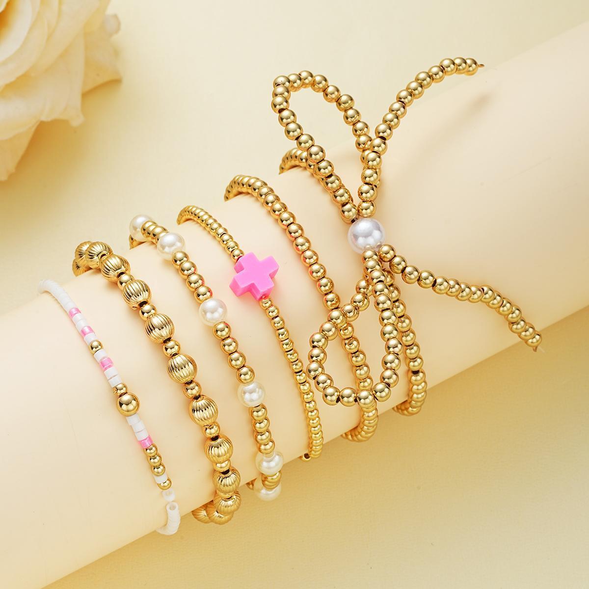 Damen Armband-Set mit spielerischen Perlen und eleganten Akzenten Shop Nory