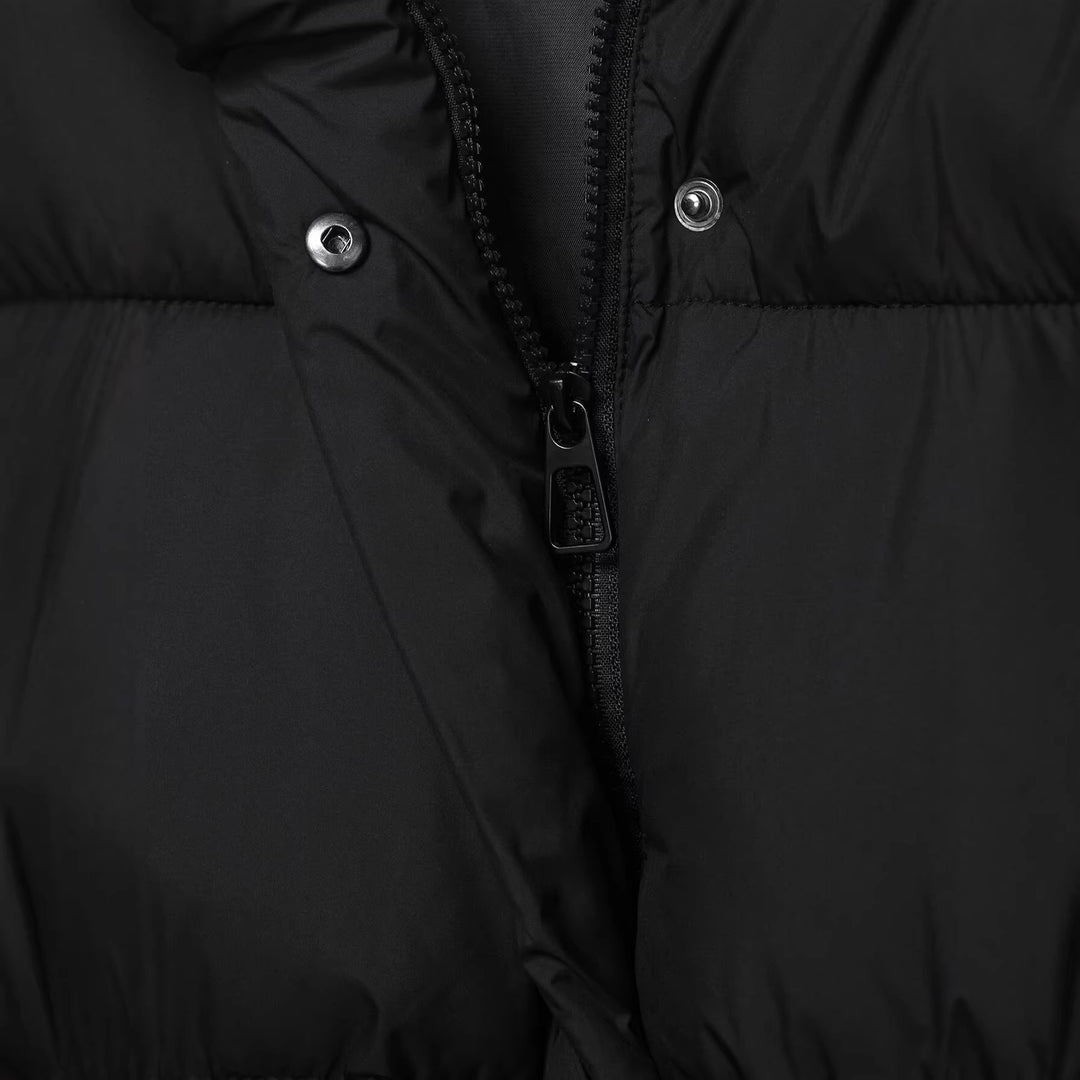 Damen Voluminöse Oversize Daunenjacke mit Kapuze und Kordelzug Shop Nory