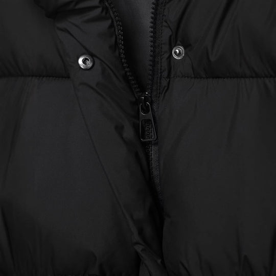 Damen Voluminöse Oversize Daunenjacke mit Kapuze und Kordelzug Shop Nory