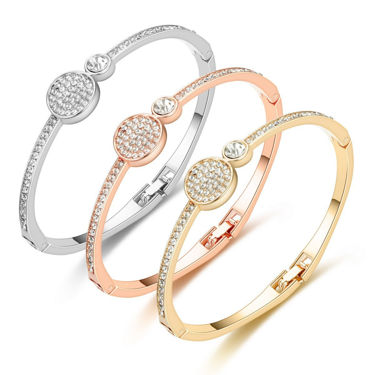 Damen Armreif mit funkelnden Zirkonia-Steinen Shop Nory