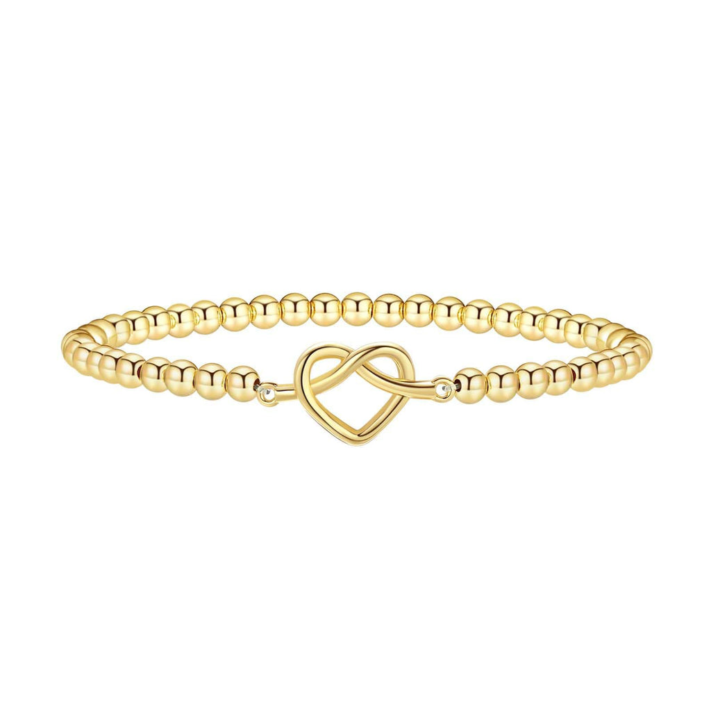 Damen Armband mit zeitloser Herz- und Perlenstruktur Shop Nory