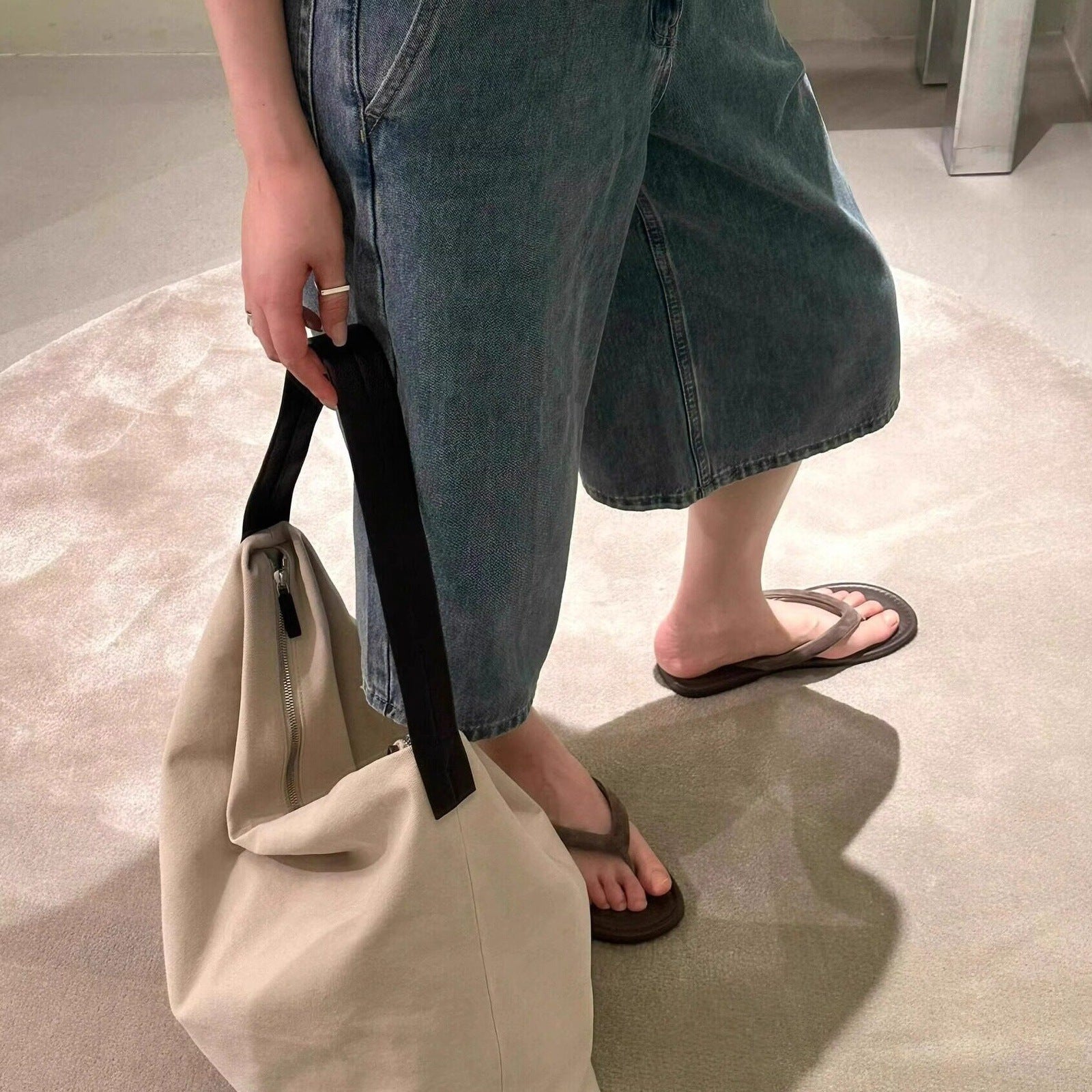 Damen Fußbett Flip-Flops mit rutschfester Sohle und anatomischer Passform