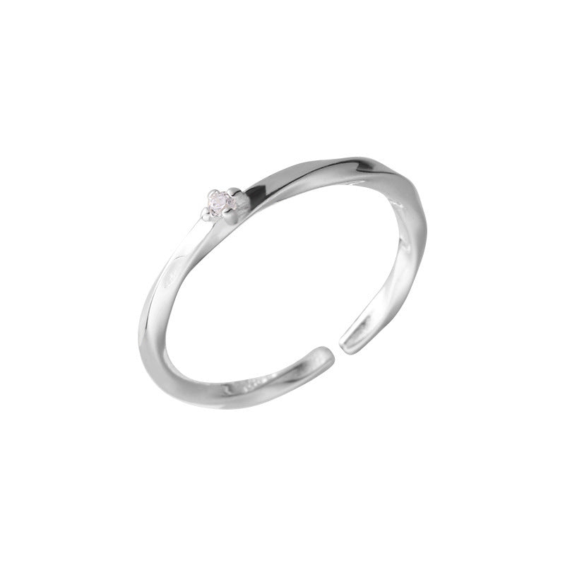Damen zarter Ring mit funkelndem Zirkon Shop Nory