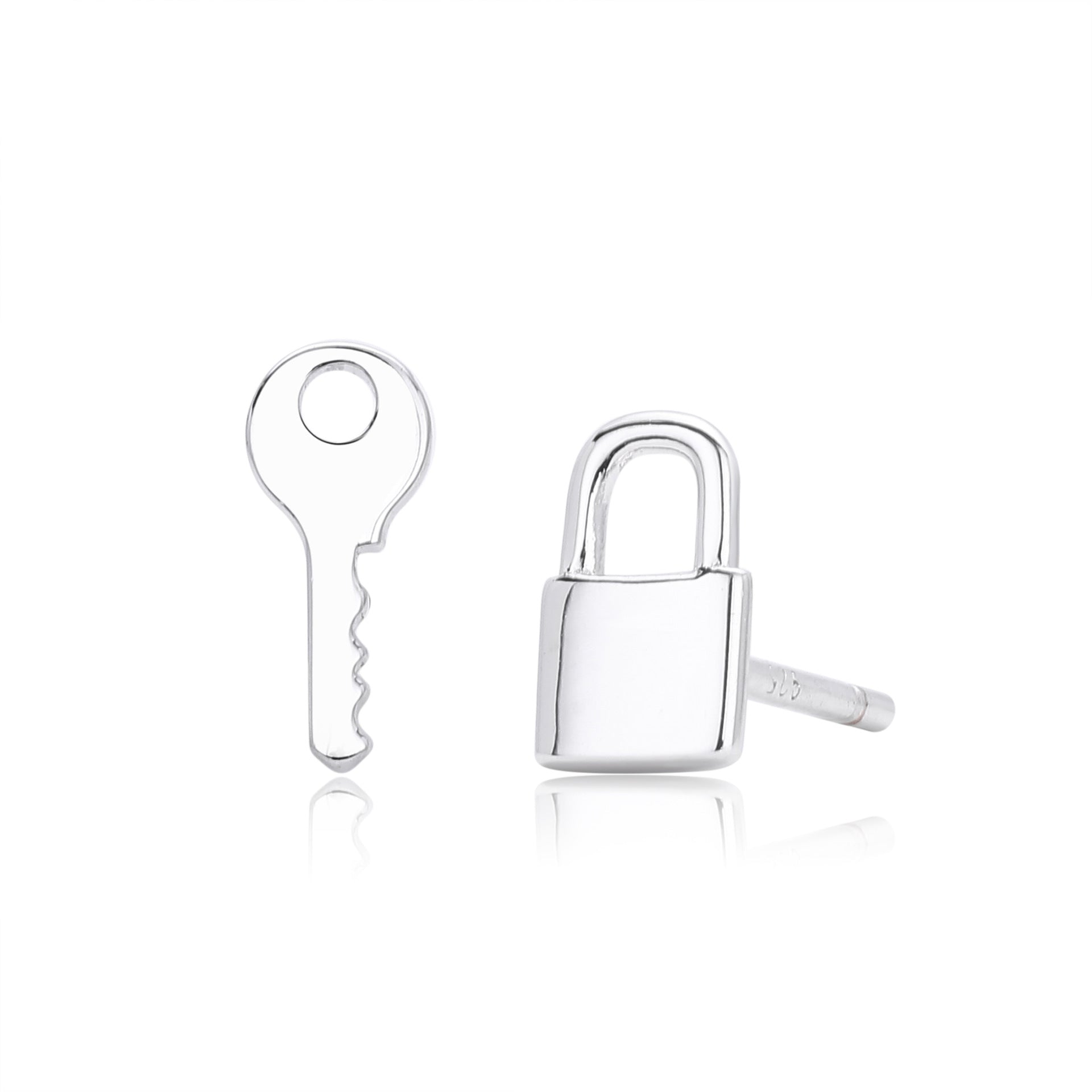 Damen Ohrstecker im Schlüssel- und Schlossdesign Shop Nory