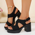 Damen Plateausandalen mit elegantem Schlitzdesign Shopnory