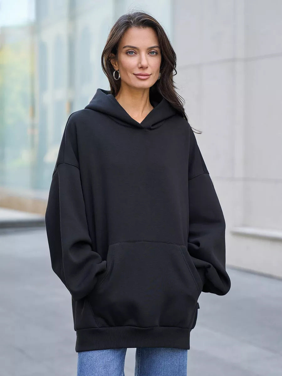 Damen Oversized Kapuzenpullover mit extra weitem Schnitt und Kängurutasche Shop Nory