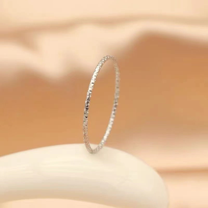 Damen Texturierter Gold Stapelring Shop Nory