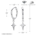 Damen Ohrhänger mit funkelndem Zirkonmotiv aus 925 Sterling Silber Shop Nory