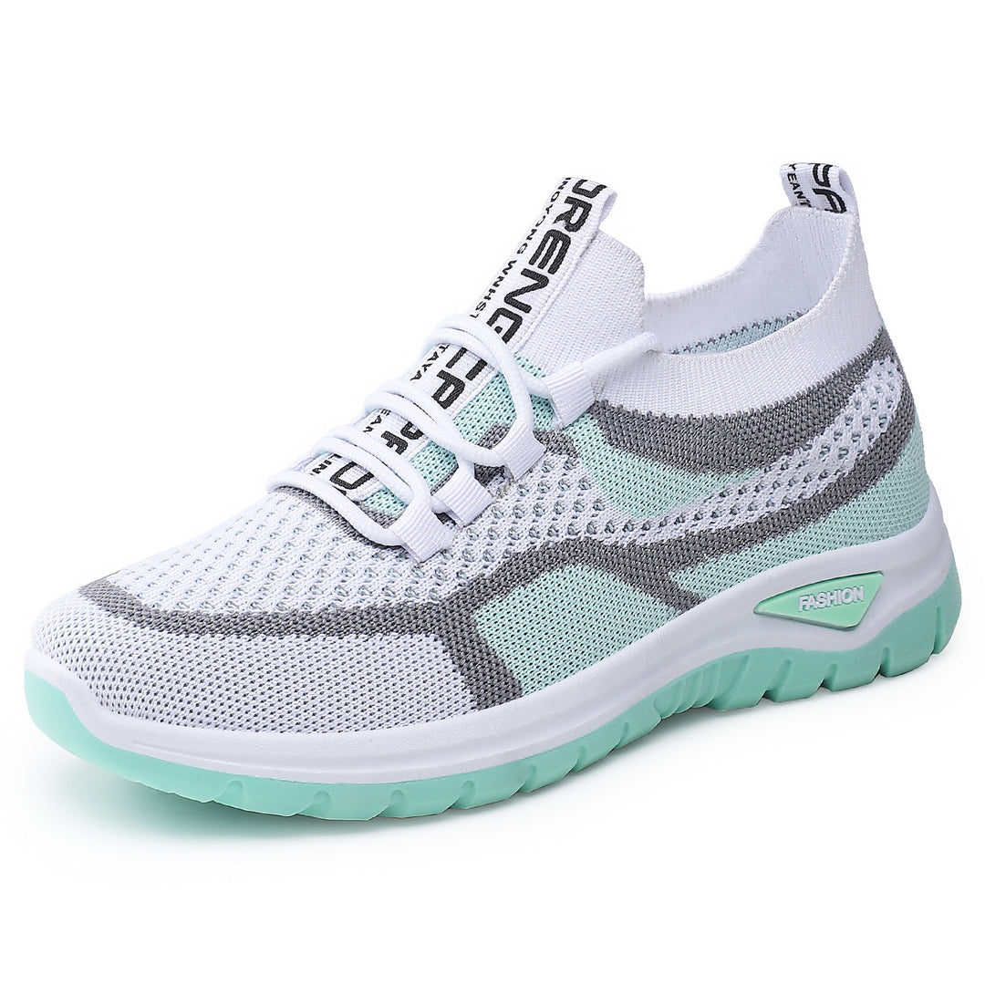 Damen nan sockenähnlicher Plateausneaker mit atmungsaktivem Strickoberteil und stoßdämpfender EVA-Sohle Shop Nory