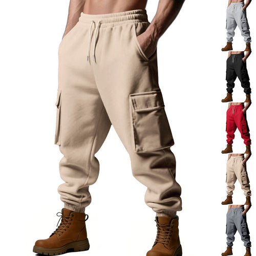 Herren Utility-Jogger mit Cargo-Taschen, Kordelzug und gerippten Bündchen Shop Nory