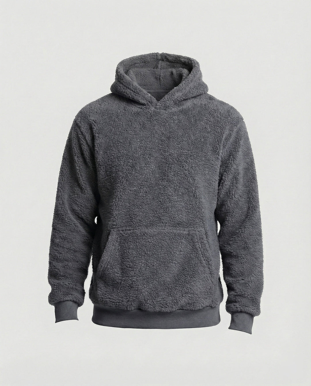 Teddy Pullover Herren weich mit praktischen Taschen