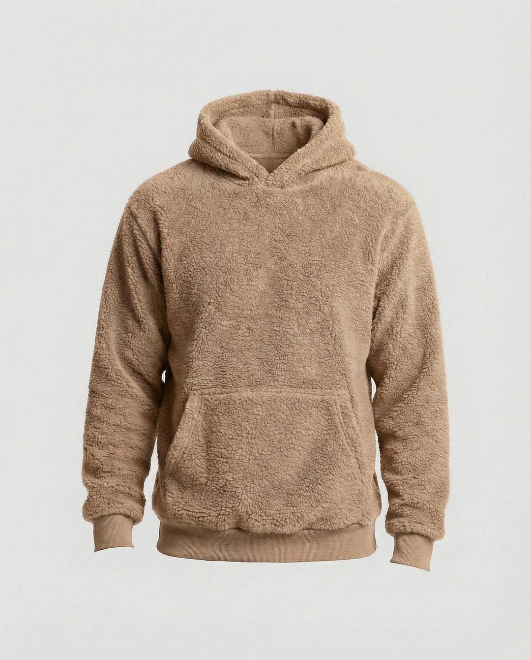 Teddy Pullover Herren weich mit praktischen Taschen