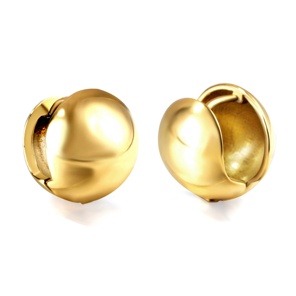 Damen Edelstahl Ohrstecker mit goldplattierter Oberfläche Shop Nory