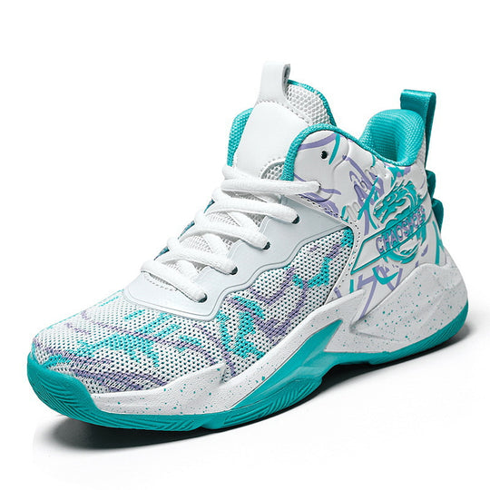 Herren High-Top Basketball-Sneaker mit gestricktem Mesh-Obermaterial, stabiler Fersenkappe und griffiger Profillaufsohle Shop Nory