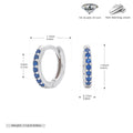 Damen Ohrstecker mit funkelnden Zirkonsteinen aus hochwertigem 925 Sterling Silber Shop Nory