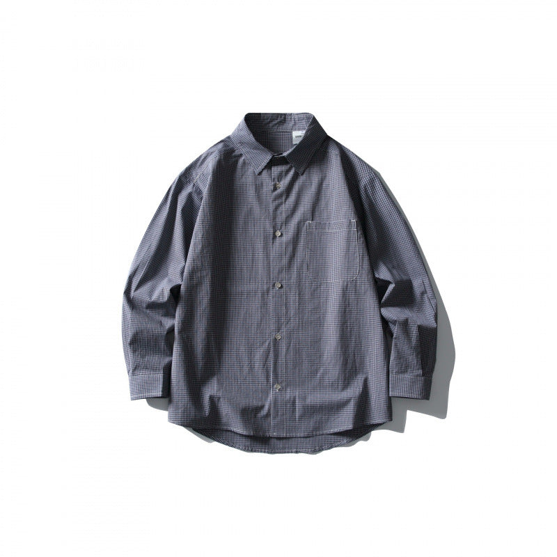 Herren Locker geschnittenes Oversize-Hemd mit feinem Vichy-Karo, Brusttasche und abgerundetem Saum Shop Nory