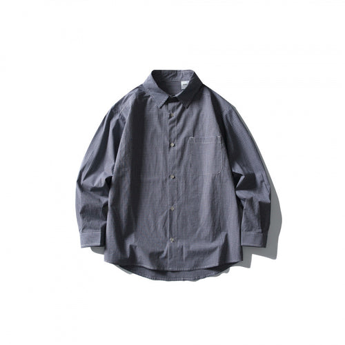 Herren Locker geschnittenes Oversize-Hemd mit feinem Vichy-Karo, Brusttasche und abgerundetem Saum Shop Nory