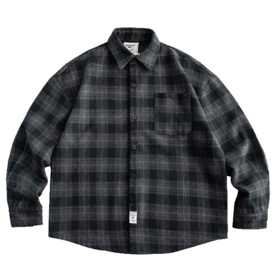 Herren Kariertes Overshirt‑Hemdjacke im Boxy‑Relaxed‑Schnitt Shop Nory