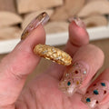 Damen geflochtener Ring mit funkelnden Zirkonia Shop Nory