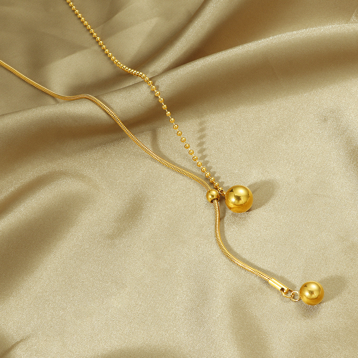 Damen Verstellbare Goldene Ketten Lariat Halskette Shop Nory