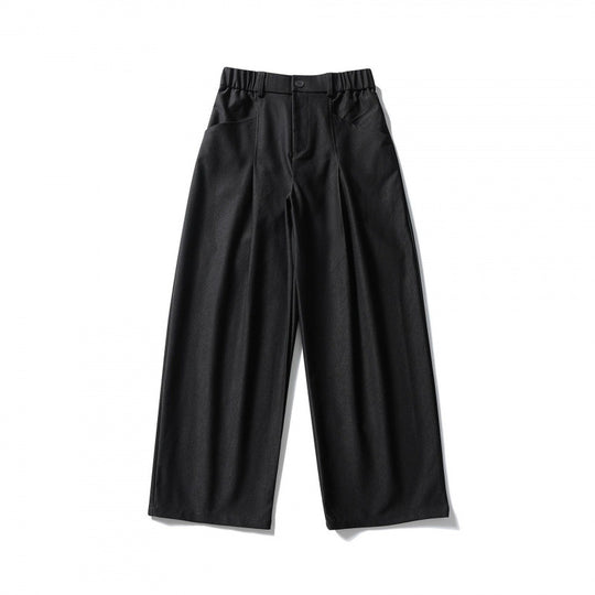 Damen Hochtaillierte Culotte‑Hose mit elastischem Rückenteil, soften Twill und dekorativen Vorderfalten Shop Nory